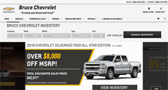 Desktop Screenshot of brucechevrolet.com